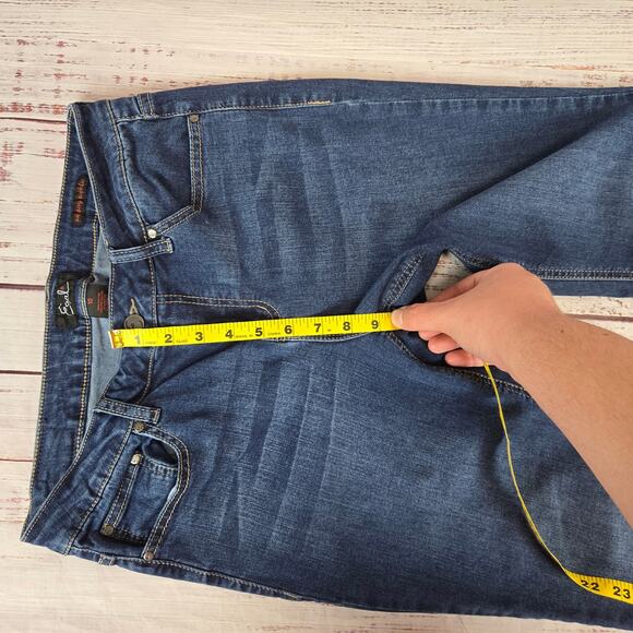 Earl Women's Skinny Ankle Embroidered Crop Jeans Size 10 Tapered Raw Hem - Picture 9 of 11